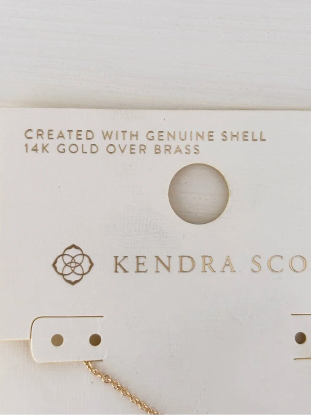 KENDRA SCOTT Emma Pendant Necklace Mother of Pearl NWT - Picture 4 of 8